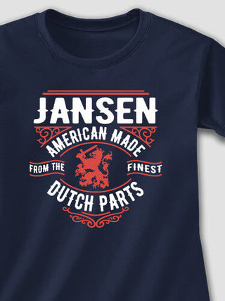 Dutch Parts : Adult Ladies Fitted T-Shirt