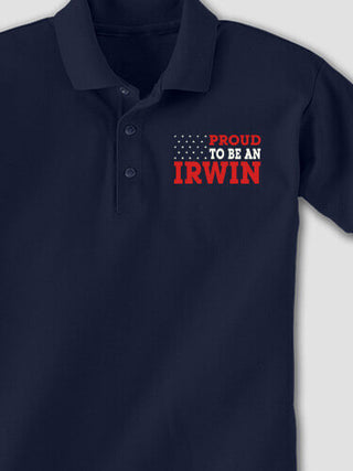 Family Flag : Embroidered Polo Shirts