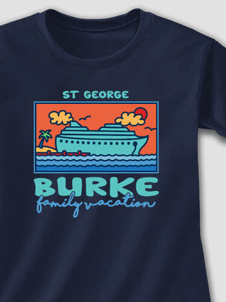 Family Fun Cruise : Adult Ladies Fitted T-Shirt