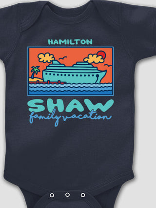 Family Fun Cruise : Printed Baby Bodysuits