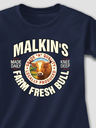 Farm Fresh Bull : Printed T-Shirts