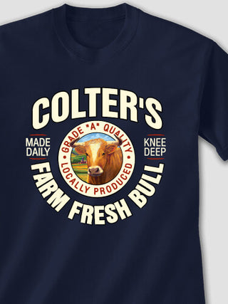 Farm Fresh Bull : Printed T-Shirts