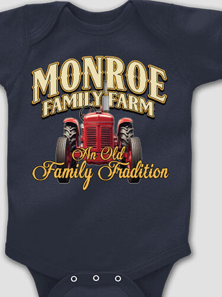 Farming Family Tradition : Printed Baby Bodysuits