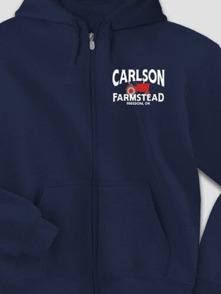 Farmstead : Embroidered Zip Hoodies
