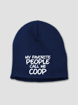 Favorite People : Embroidered Beanies