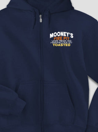 Fire Pit : Embroidered Zip Hoodies