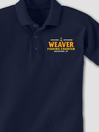 Fishing Charter : Embroidered Polo Shirts