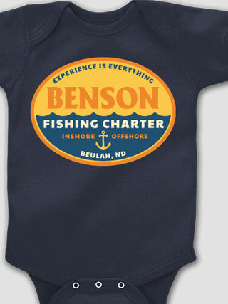 Fishing Charter : Printed Baby Bodysuits