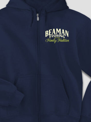 Fishing Family Tradition : Embroidered Zip Hoodies