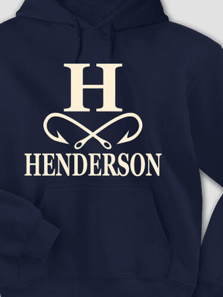 Fishing Monogram : Printed Hoodies