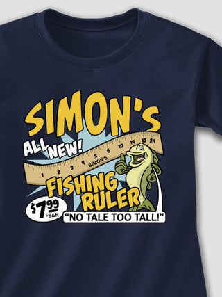 Fishing Ruler : Printed T-Shirts