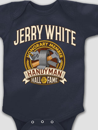 Handyman Hall Of Fame : Printed Baby Bodysuits