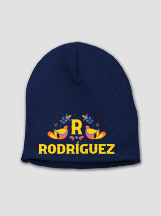 Hispanic Monogram : Embroidered Beanies