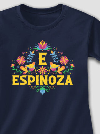 Hispanic Monogram : Adult Ladies Fitted T-Shirt