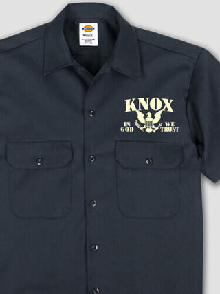 In God We Trust : Embroidered Work Shirts