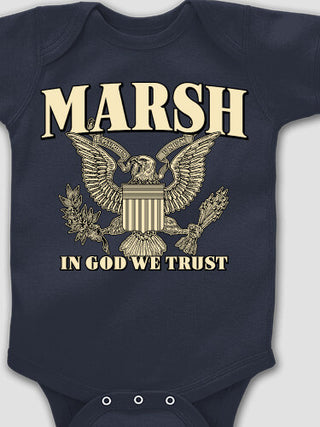 In God We Trust : Printed Baby Bodysuits