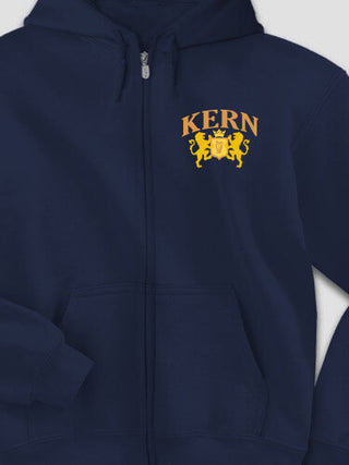 Irish Crest : Embroidered Zip Hoodies