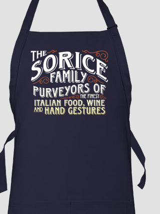 Italian Hand Gestures : Printed Aprons