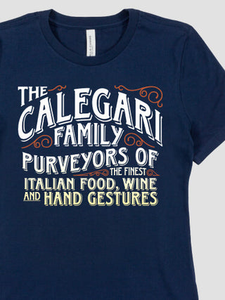 Italian Hand Gestures : Premium Ladies T-Shirts