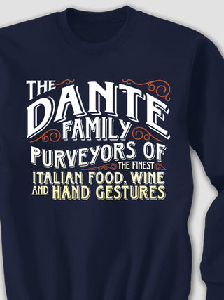 Italian Hand Gestures : Printed Sweatshirts