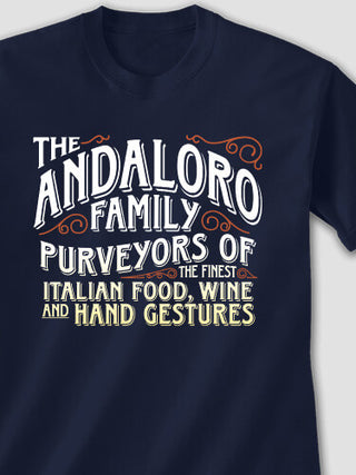 Italian Hand Gestures : Printed T-Shirts