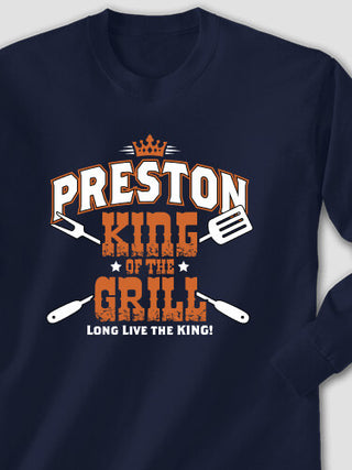 King of the Grill : Printed Long Sleeves