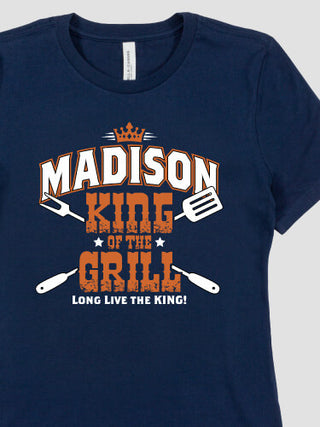 King of the Grill : Premium Ladies T-Shirts