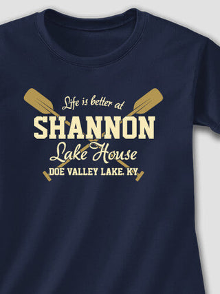 Lake House : Adult Ladies Fitted T-Shirt