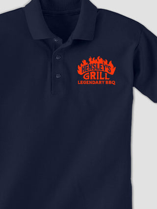 Legendary BBQ : Embroidered Polo Shirts