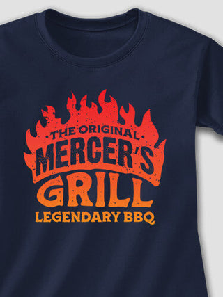 Legendary BBQ : Adult Ladies Fitted T-Shirt