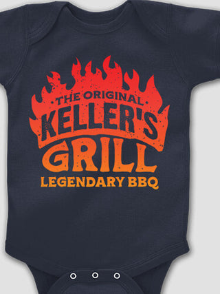 Legendary BBQ : Printed Baby Bodysuits
