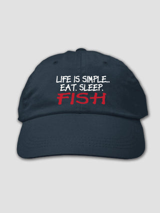 Life is Simple : Embroidered Baseball Hats
