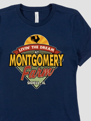 Livin' The Dream Farm : Premium Ladies T-Shirts