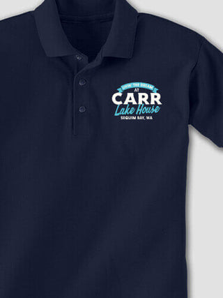 Livin' The Dream Lake House : Embroidered Polo Shirts