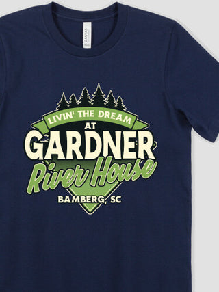 Livin' The Dream River House : Printed T-Shirts