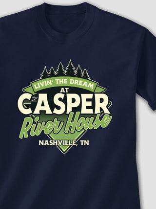 Livin' The Dream River House : Printed T-Shirts
