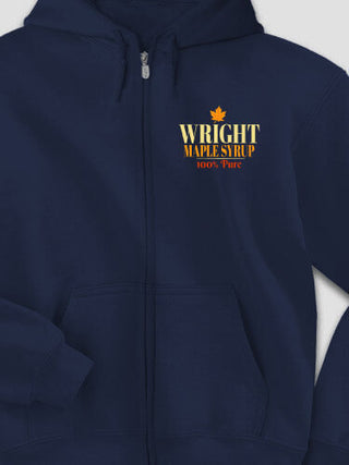 Maple Syrup : Embroidered Zip Hoodies