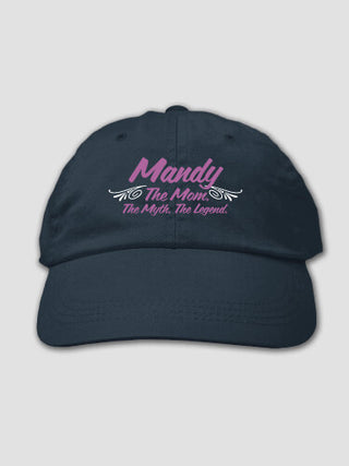 Mom Myth Legend : Embroidered Baseball Hats