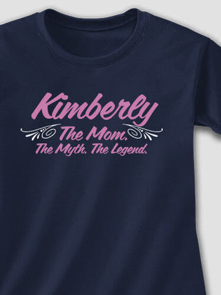 Mom Myth Legend : Adult Ladies Fitted T-Shirt