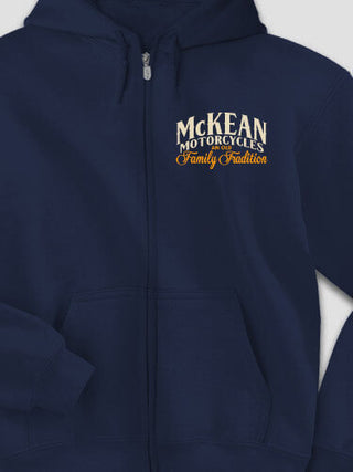 Motorcycle Family Tradition : Embroidered Zip Hoodies