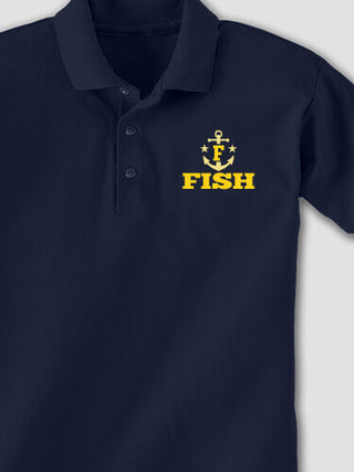 Nautical Monogram : Embroidered Polo Shirts