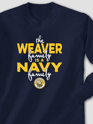 Navy Family : Printed Long Sleeves