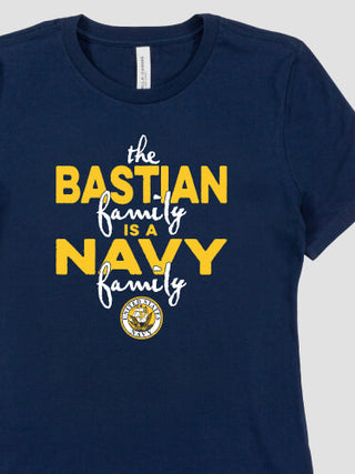 Navy Family : Premium Ladies T-Shirts