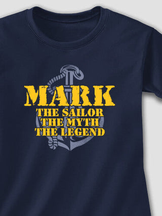 Navy Myth Legend : Adult Ladies Fitted T-Shirt