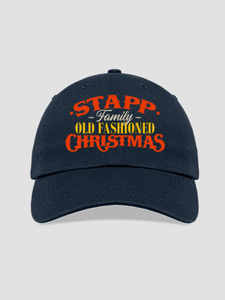 Old Fashioned Christmas : Embroidered Baseball Hats