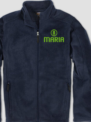 Pine Tree : Embroidered Fleece Jackets