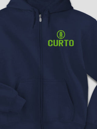 Pine Tree : Embroidered Zip Hoodies