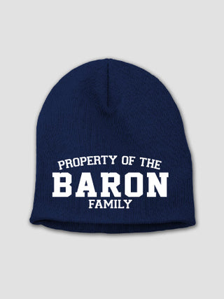 Property of Family : Embroidered Beanies