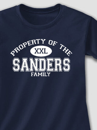 Property of Family : Adult Ladies Fitted T-Shirt