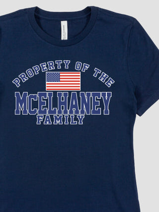 Property of Flag : Premium Ladies T-Shirts